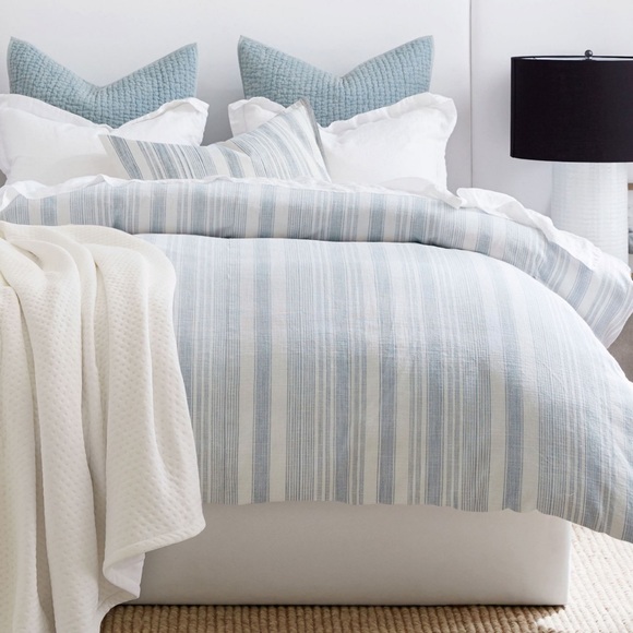 Pottery Barn Bedding Pottery Barn King Size Hawthorn Striped Cotton